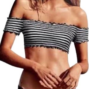 PINK Victoria’s Secret Off The Shoulder Bikini Top